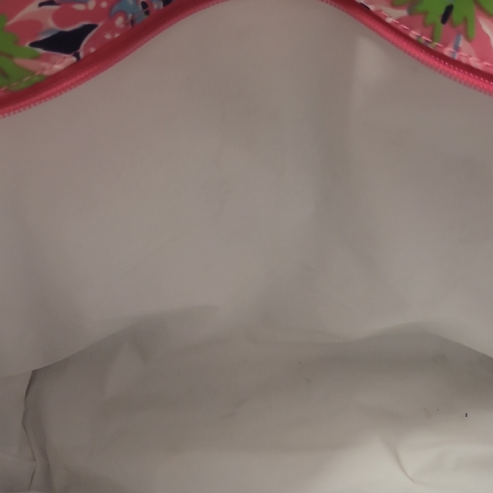 Lilly PULITZER Floral Pink Blue Waterproof Insulated Lunch Tote Bag Travel* - Picture 6 of 9